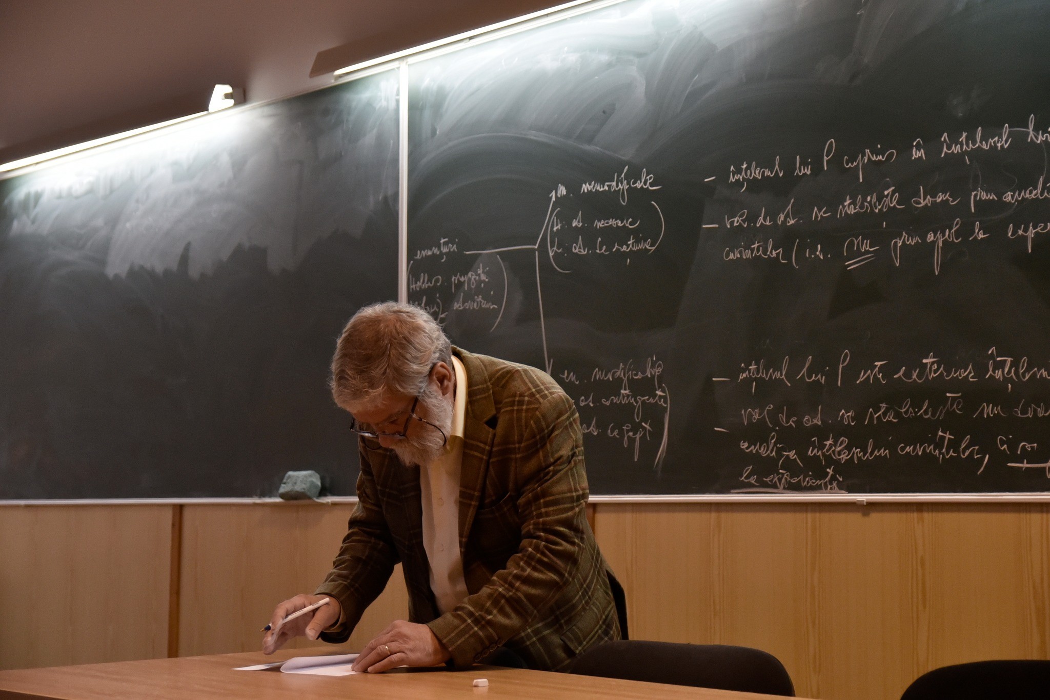 Imagine cu profesorul Săndoiu
